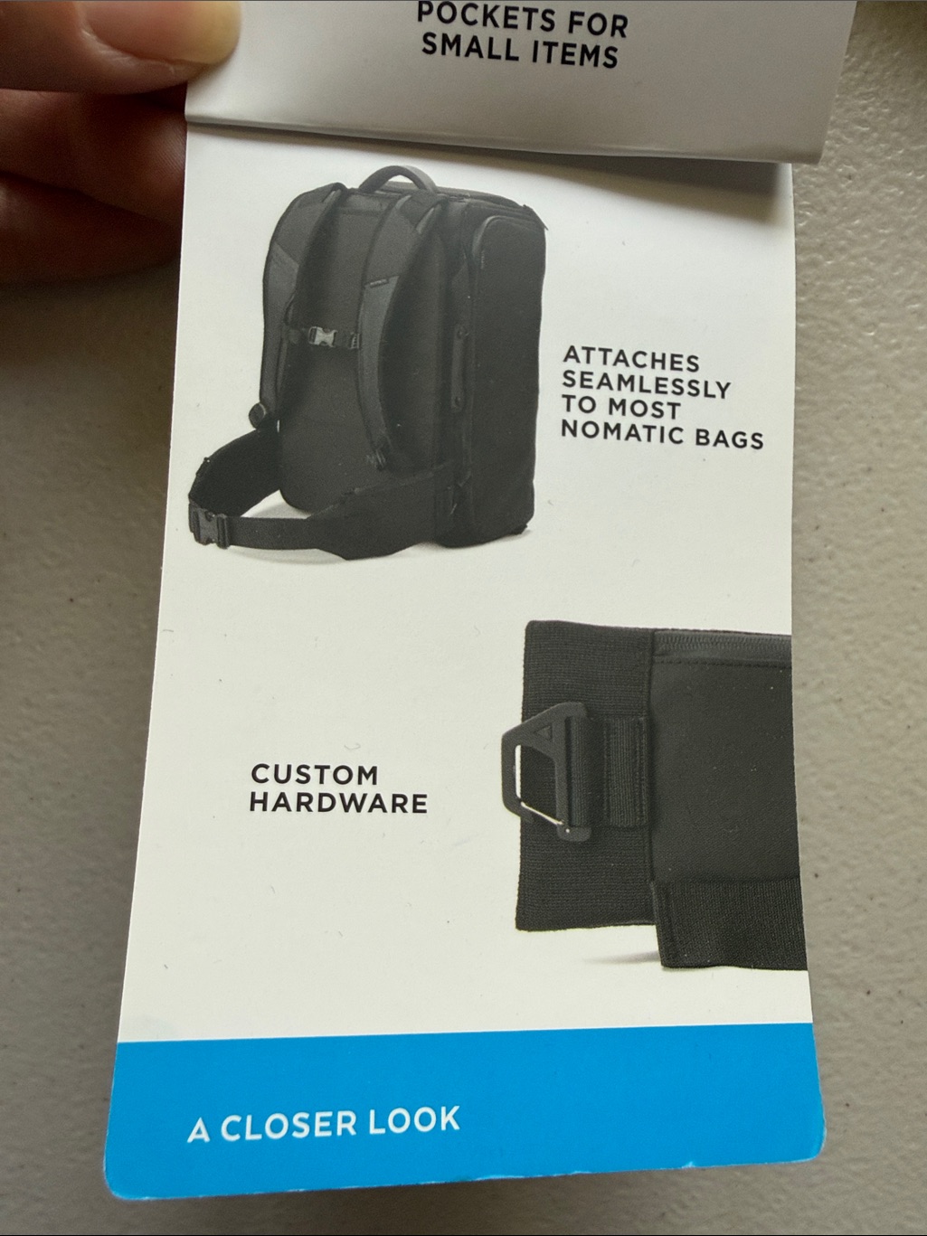 Nomatic Black Travel Sling Pack - Removable Waist Straps — image 5 of 8